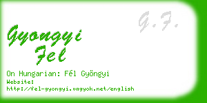 gyongyi fel business card